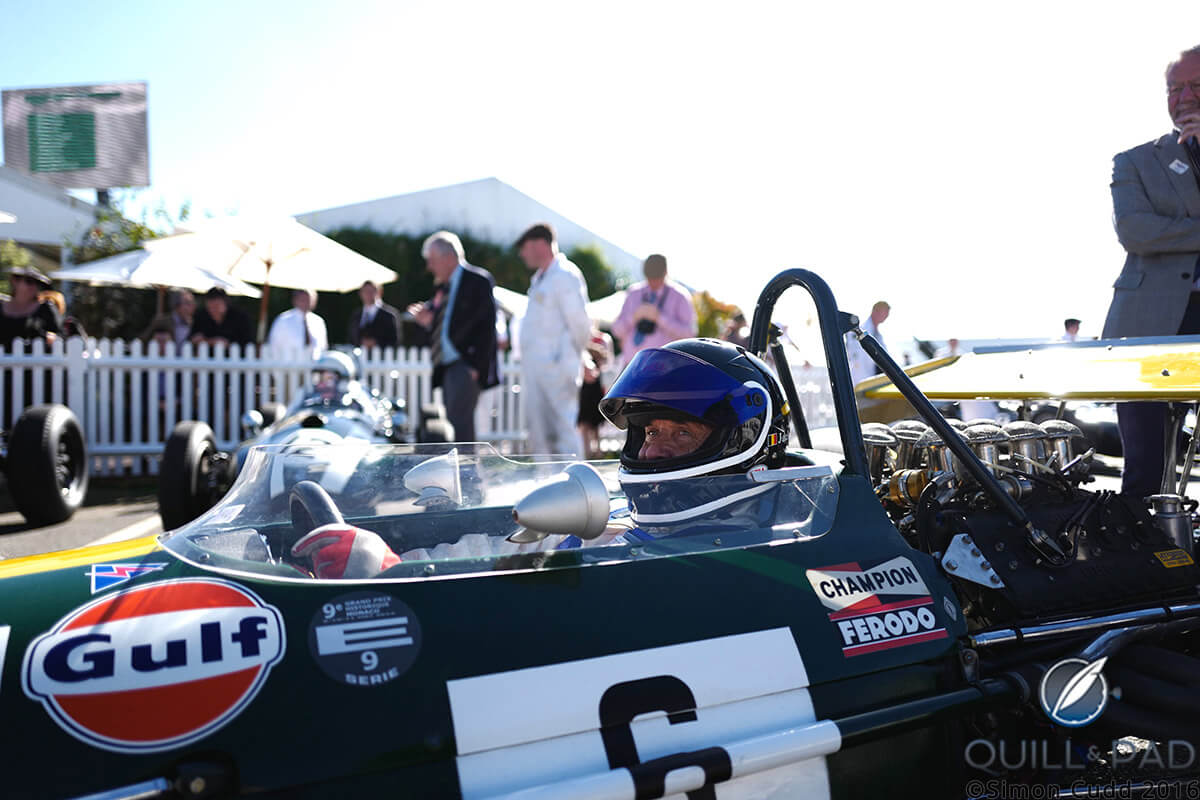 Formula 1 legend, multiple 24 Hours of Le Mans winner, and a Can-Am champion to boot: Jacky Ickx at the 2016 Goodwood Revival