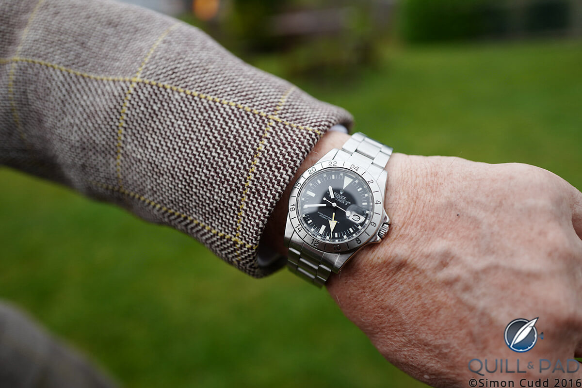 This 1970s “Steve McQueen” Rolex Explorer traveled from Michigan to Lord March’s estate to experience the Goodwood Revival