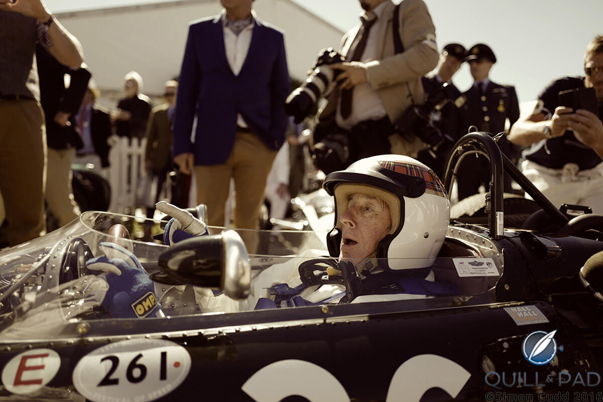 None other than Sir Jackie Stewart, F1 supremo and Rolex ambassador at the 2016 Goodwood Revival