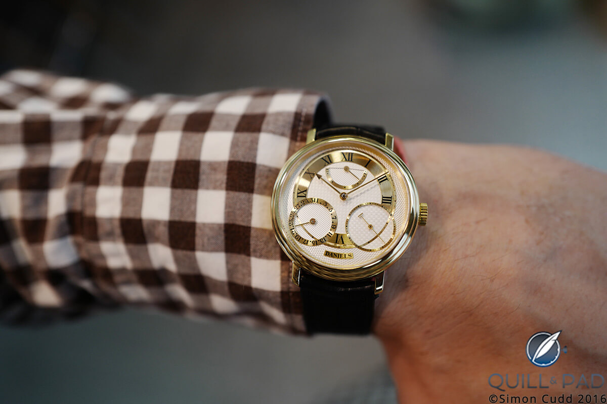 George Daniels Co-Axial Anniversary Edition By Roger Smith on the wrist