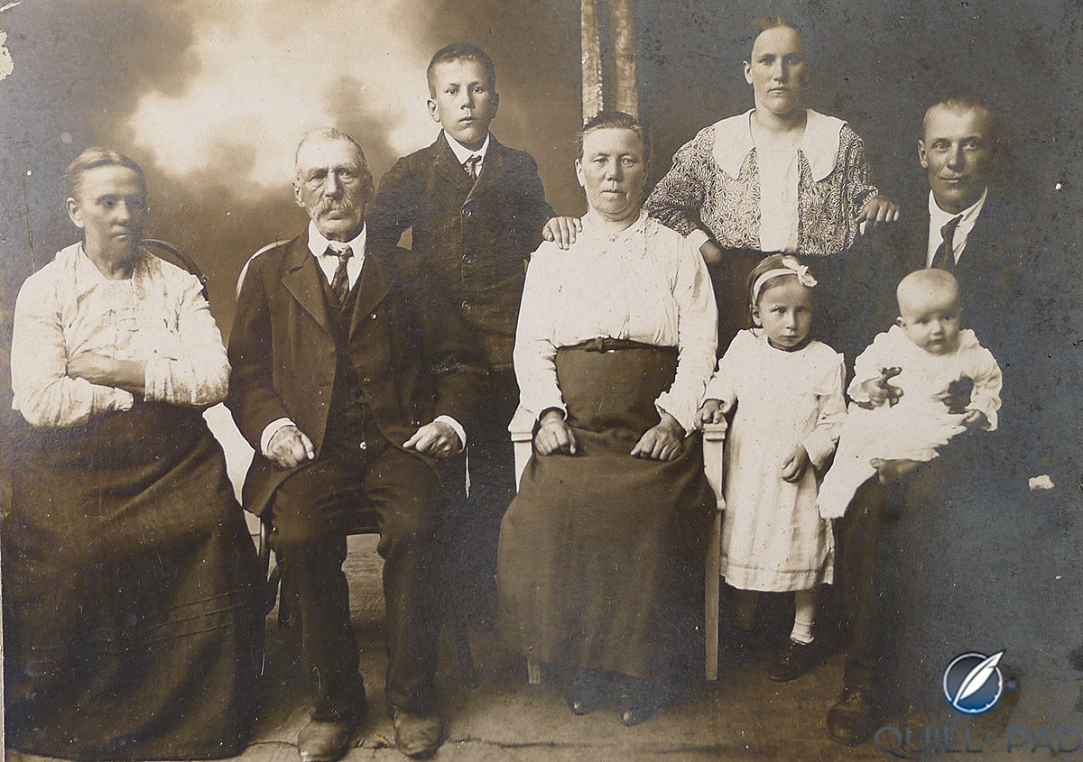 Lithuania, late 1800s: the author’s great-grandparents and family at right with great-great-grandparents at left