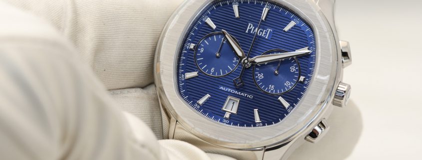 Piaget Polo S chronograph blue dial
