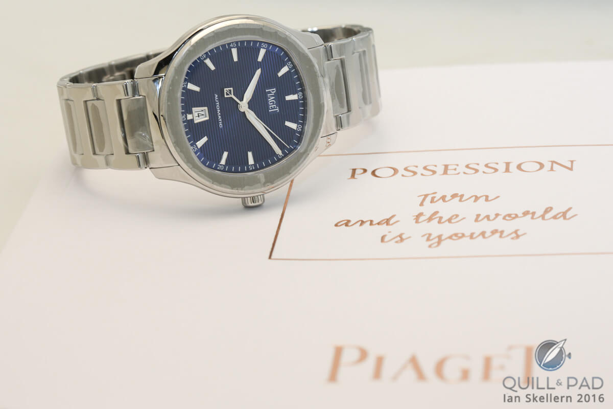 Piaget Polo S time only blue dial