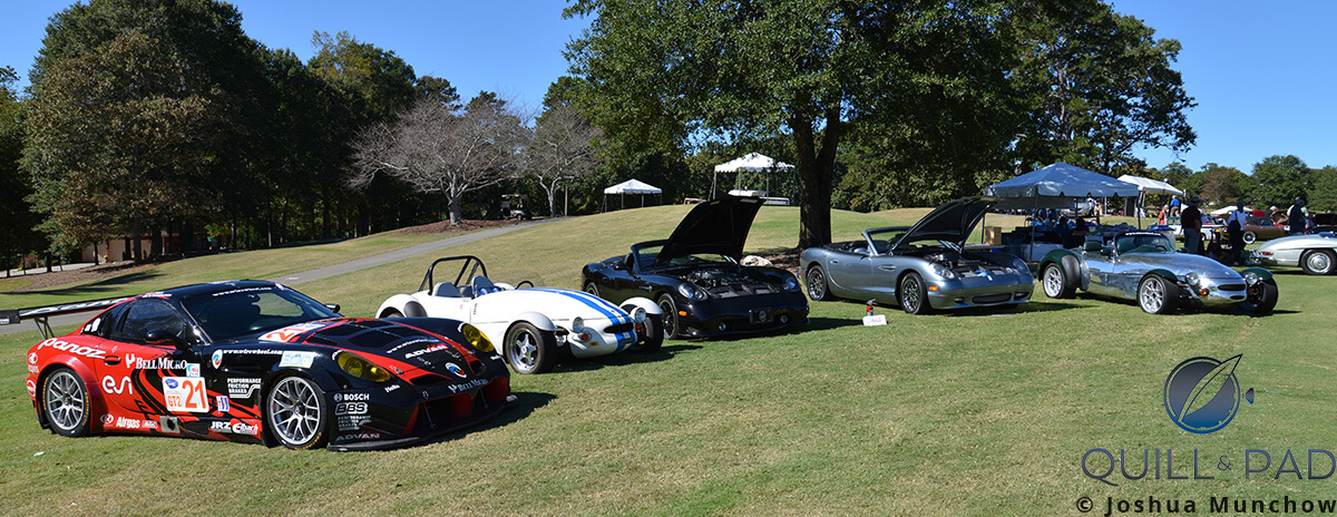 Modern cars in the special Panoz category at the 2016 Atlanta Concours d’Elegance