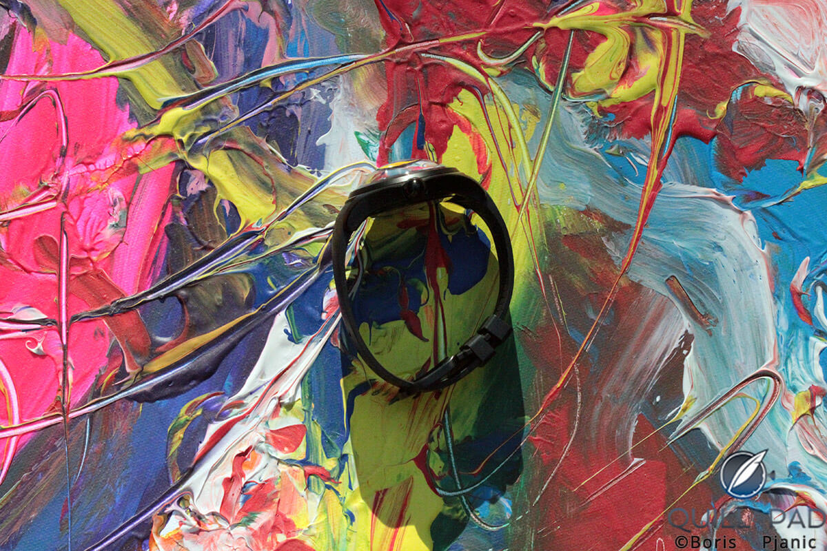 Boris Pjanic's Corum Bubble on the painting that inspired the dial design