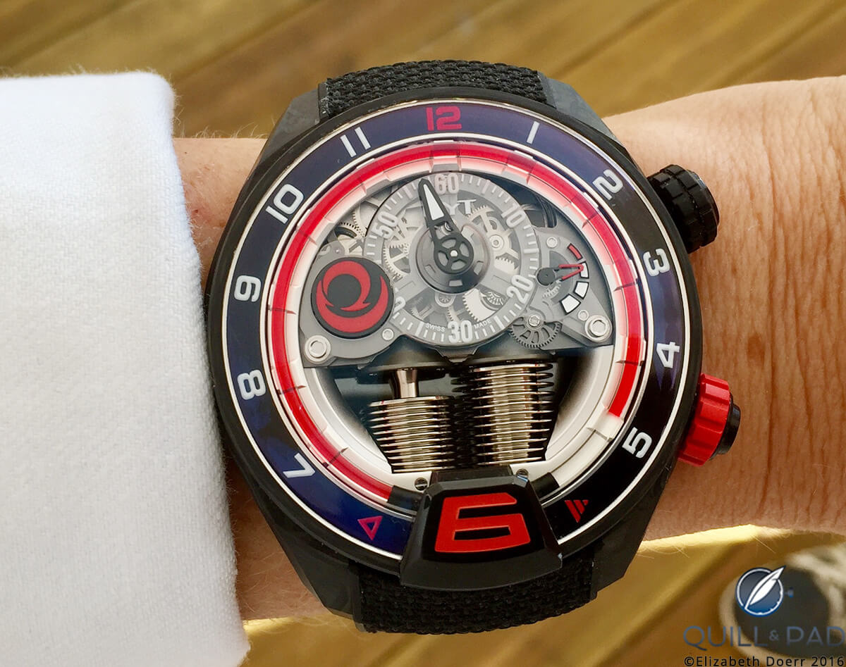HYT H4 Alinghi on the wrist