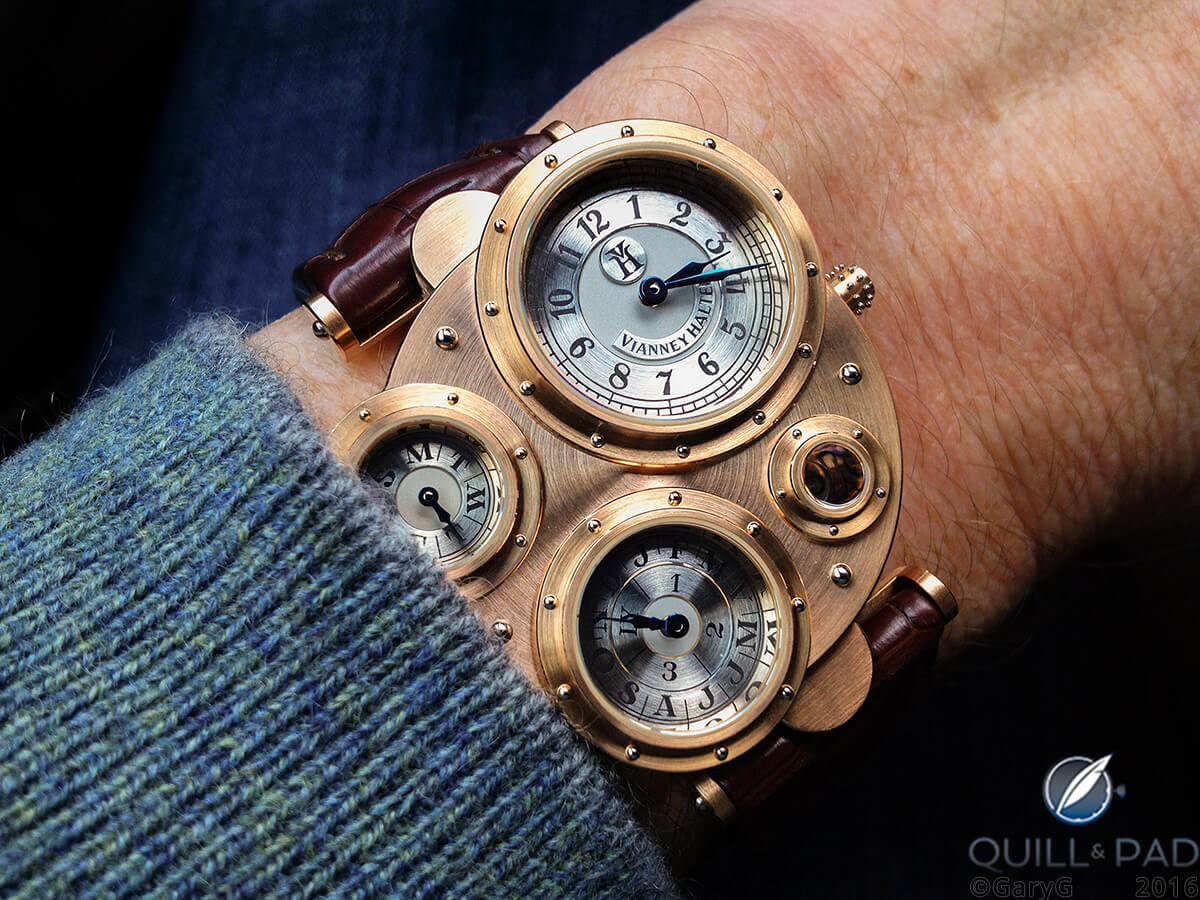 Bought pre-owned: the author’s Vianney Halter Antiqua