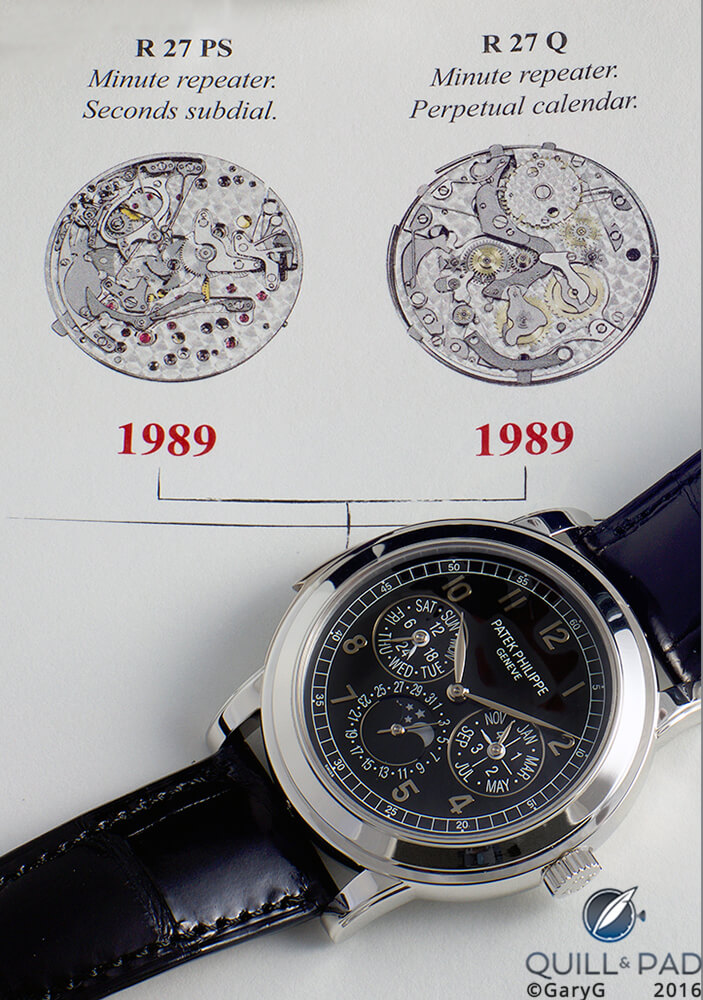 By the book: Patek Philippe Reference 5074P and illustration of its Caliber R 27 Q movement