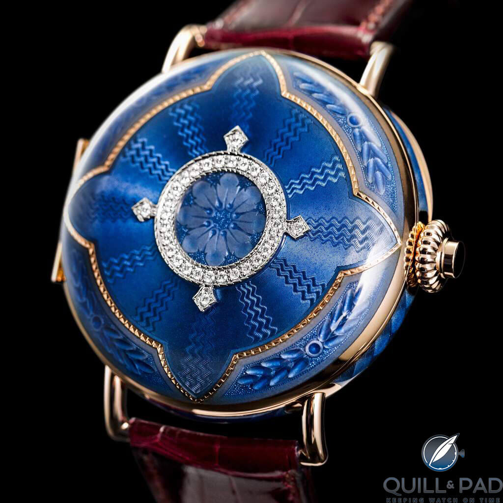 H. Moser & Cie. Perpetual Calendar Heritage Limited Edition with decorated protective cover closed