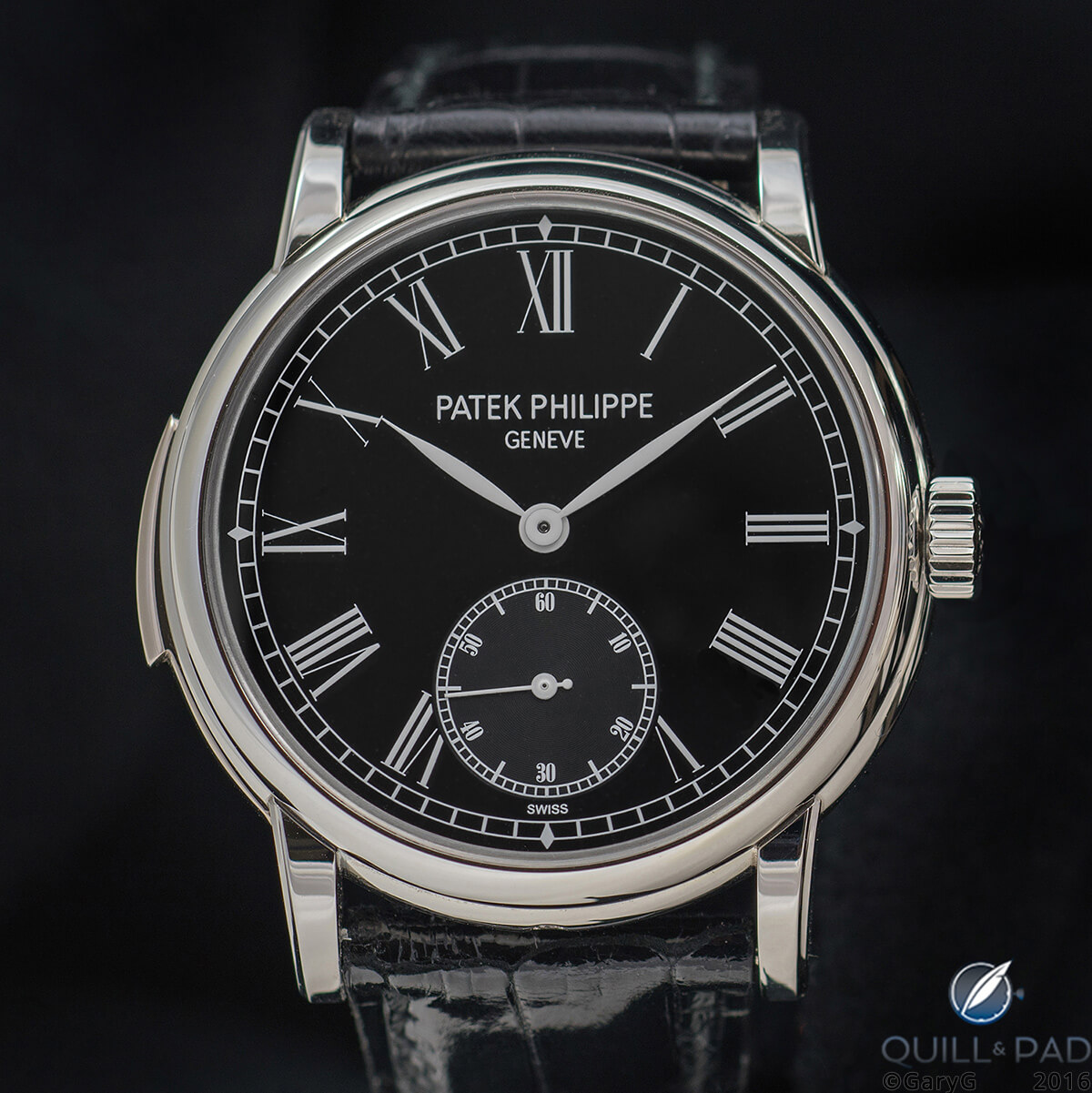 Direct dial-side view of the Patek Philippe 5078P minute repeater