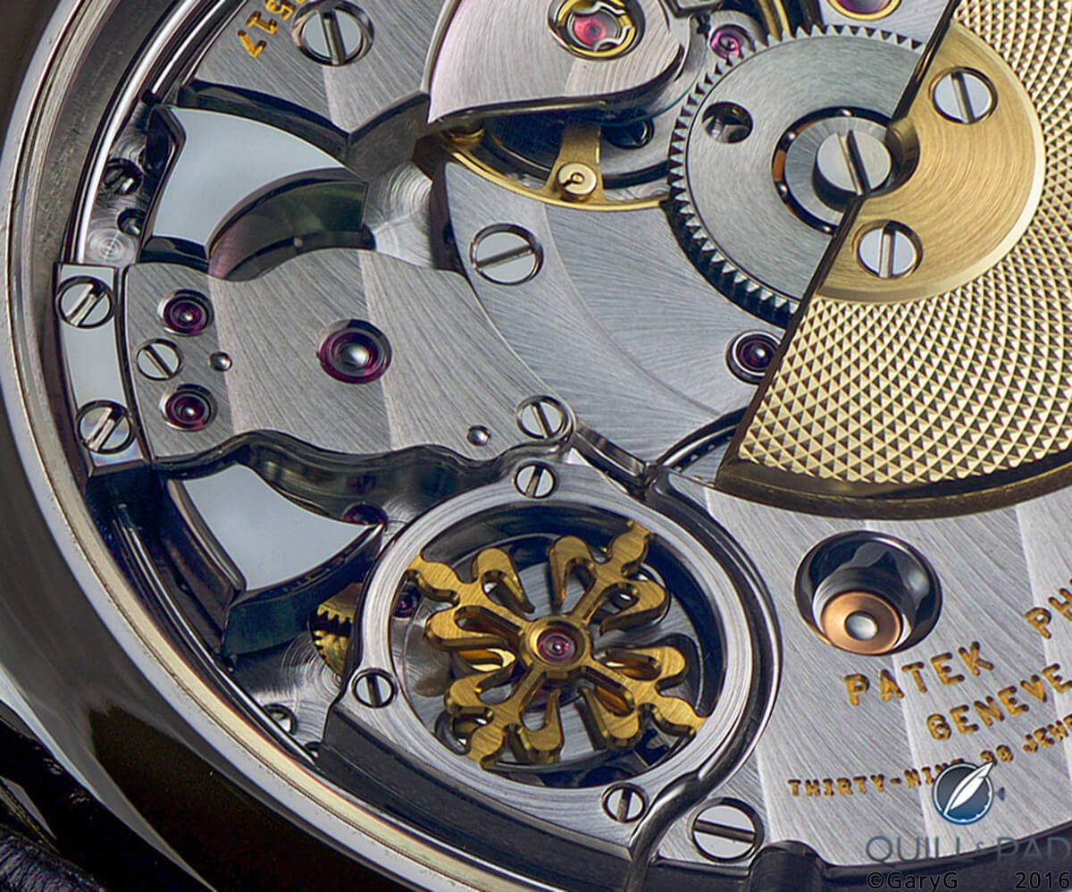 Patek Philippe Caliber R 27 PS minute repeater, detail view of the movement