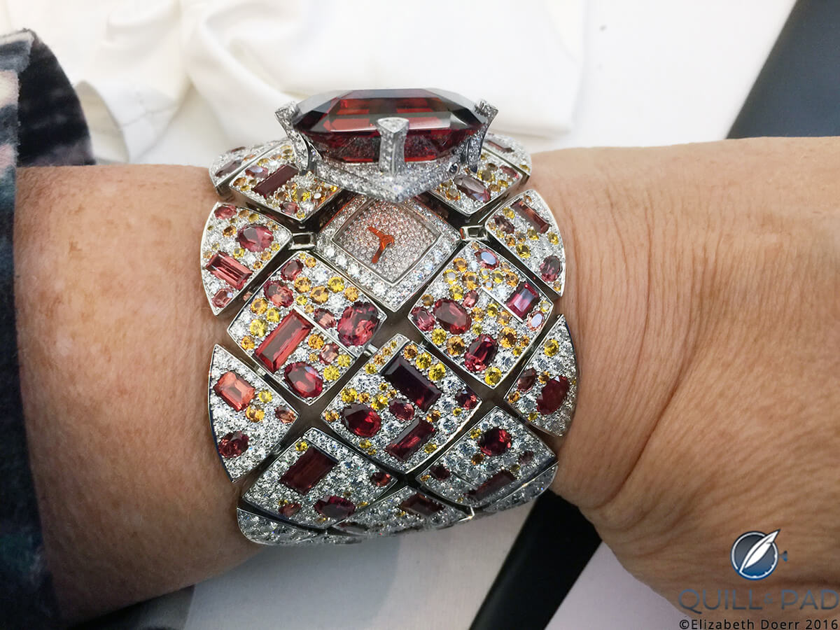 Chanel Secret Watch Signature Grenat on the wrist