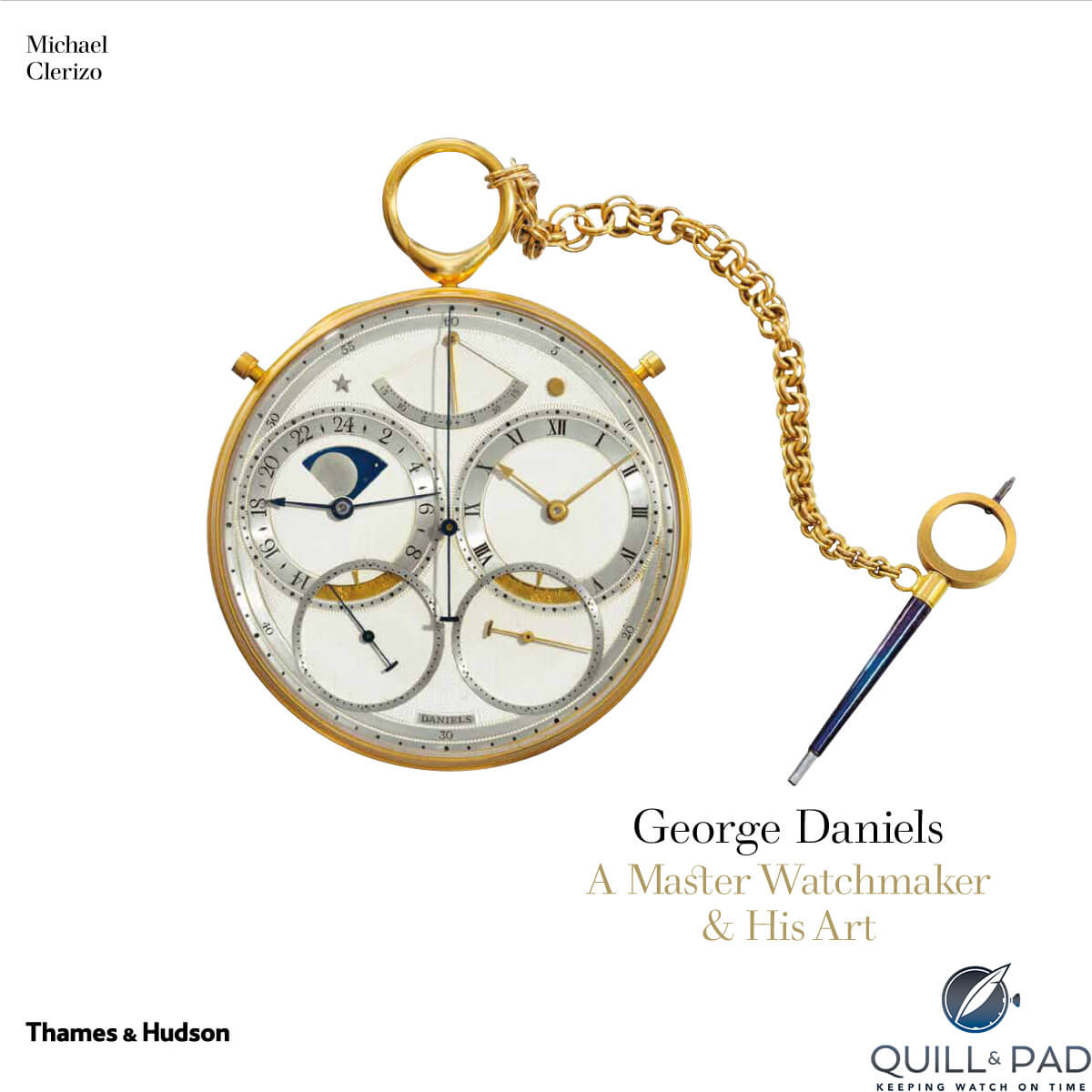 Cover of Michael Clerizo's book, ‘George Daniels, A Master Watchmaker & His Art’
