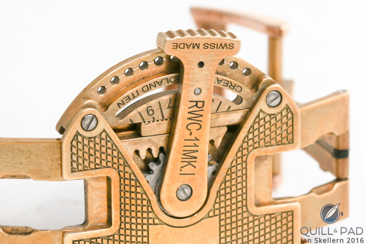 Prototype Roland Iten RWC11 symmetrically adjustable watch clasp