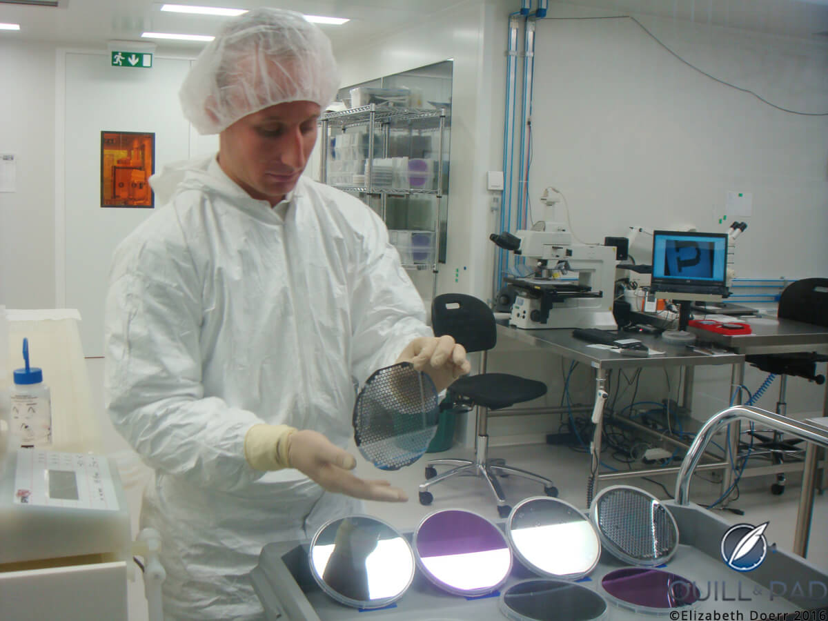 Producing a silicon wafer at Sigatec