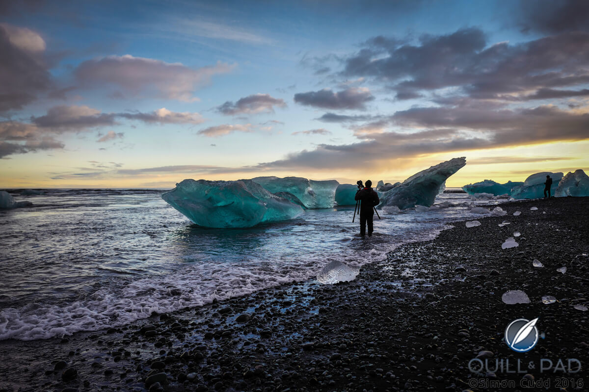 No place for cold feet when getting the perfect shot in Iceland