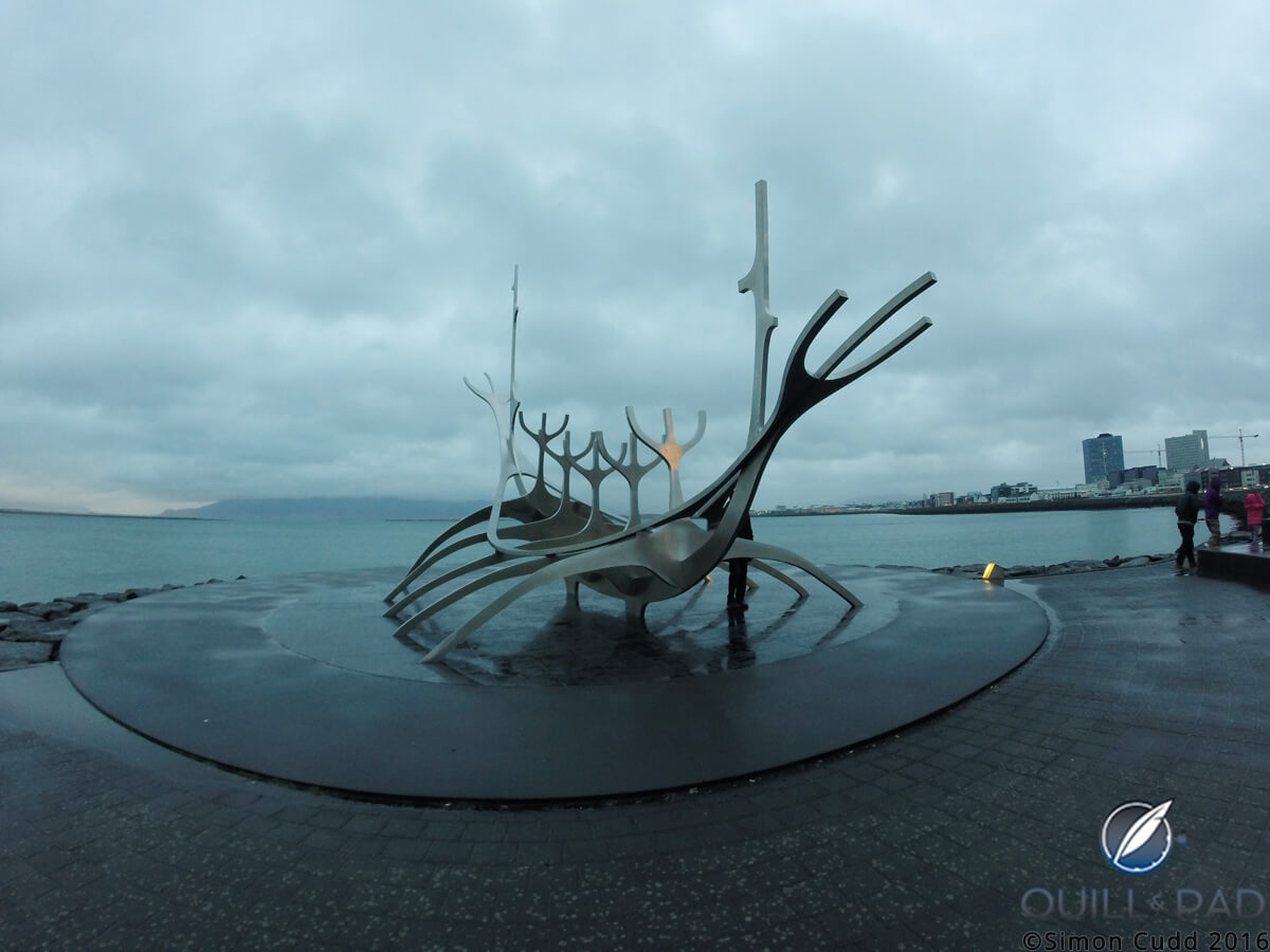 Sun Voyager, a sculpture by Jón Gunnar Árnason in Iceland
