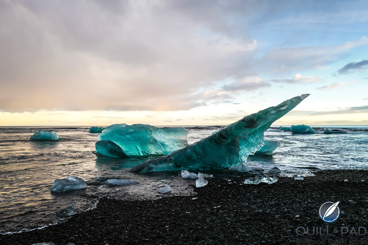 Floating ice in Iceland