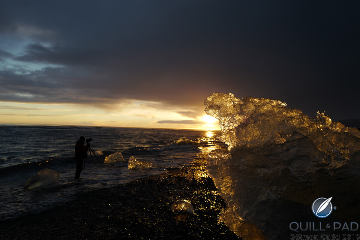 Ice on the beach in Iceland