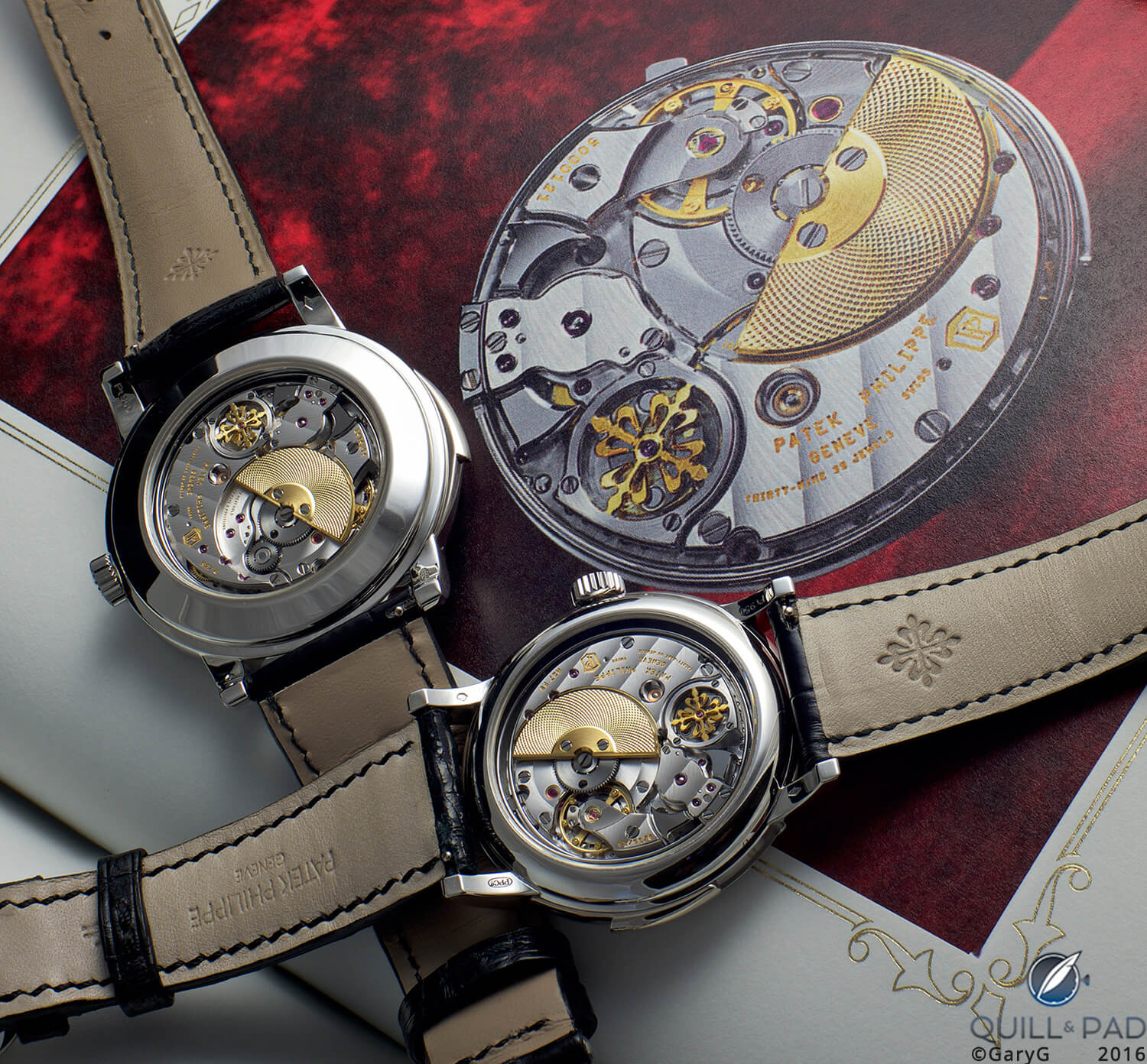 Movement view, Patek Philippe 5074P and 5078P minute repeaters
