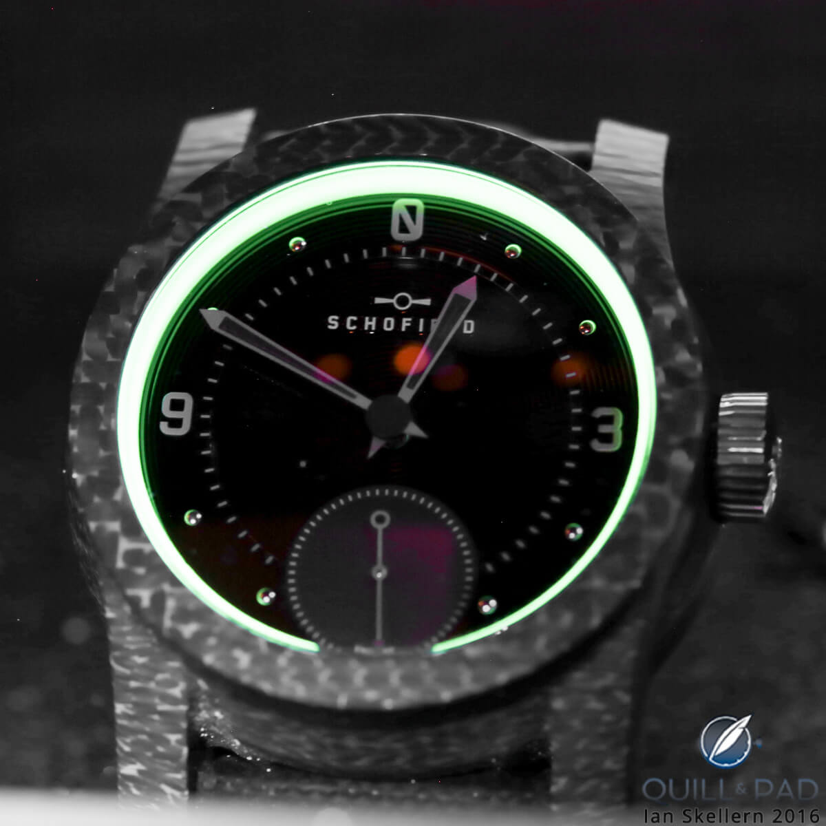 Schofield Blacklamp Moonglow with lume by Black Badger