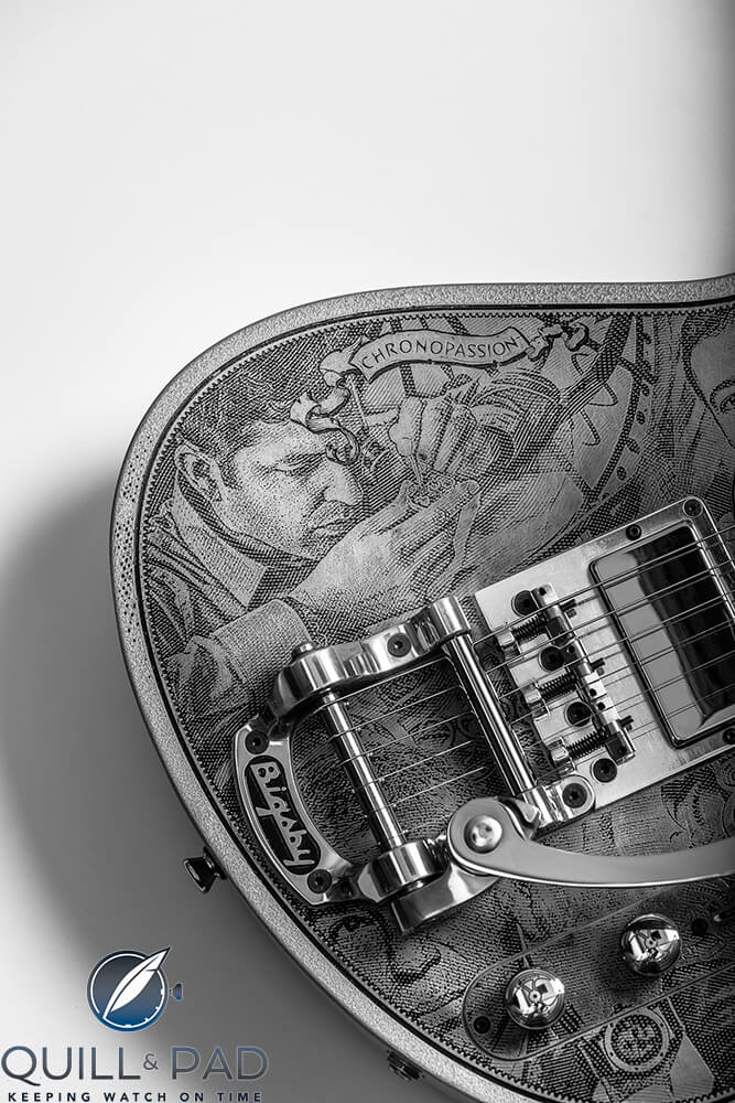 Felix Baumgartner featured on the new-T Chronopassion guitar