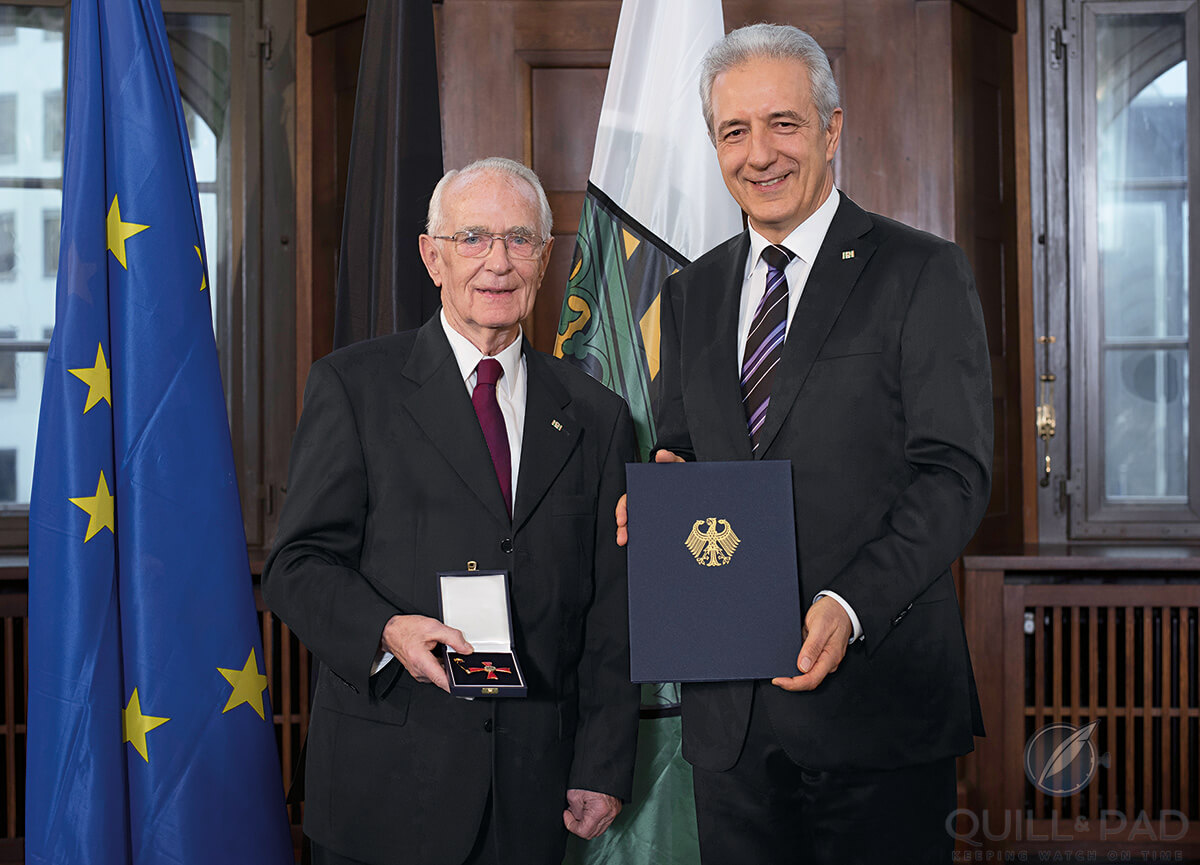 Walter Lange received the Order of Merit from the Federal Republic of Germany in 2015
