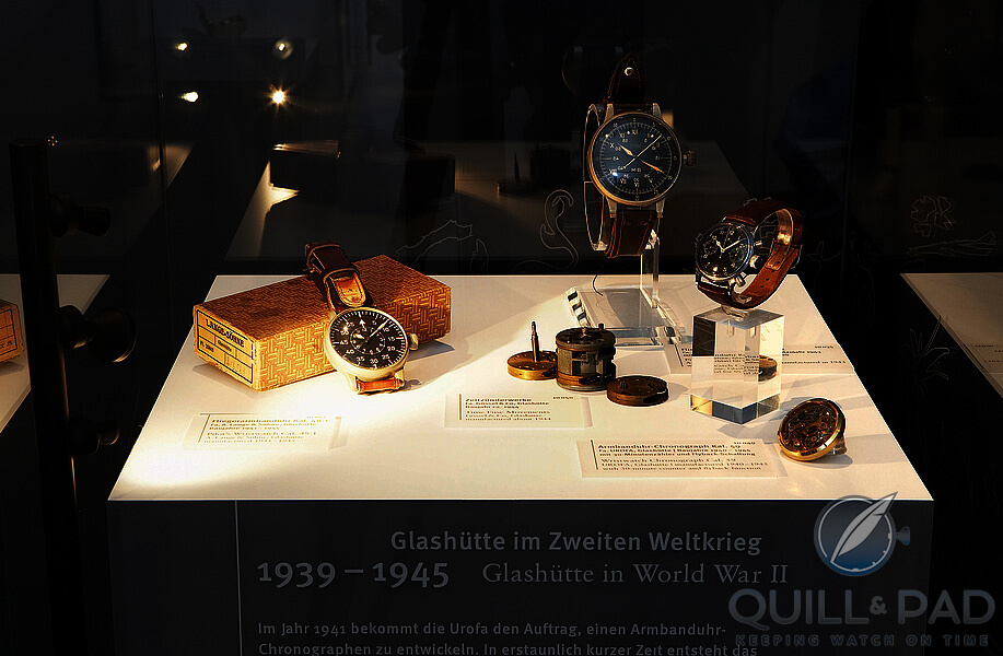 A selection of Glashütte-made pilot’s watches from World War II (photo courtesy Rene Gaens/German Watch Museum Glashütte)