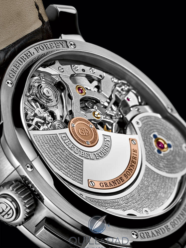 Movement side of the Greubel Forsey Grande Sonnerie