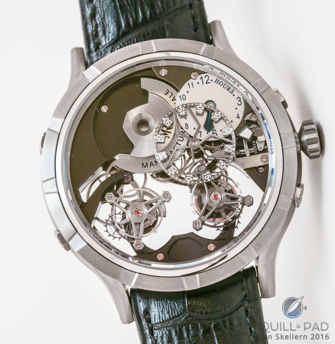 Manufacture Royale 1770 Micromégas Revolution in titanium with olive green movement