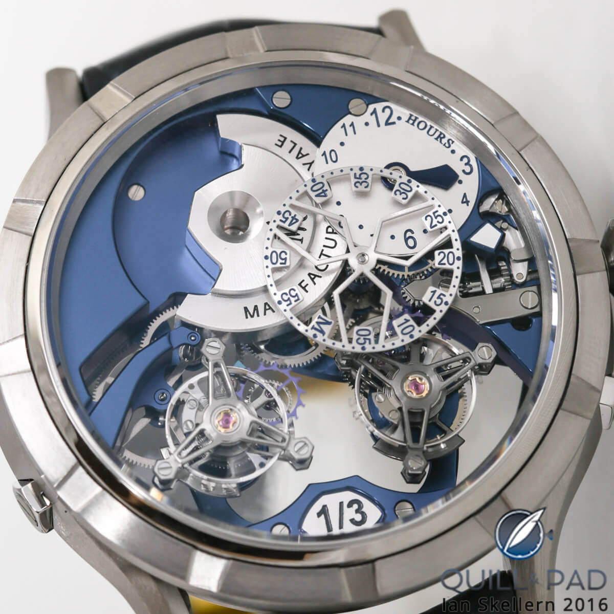 Manufacture Royale 1770 Micromégas Revolution in titanium with blue movement