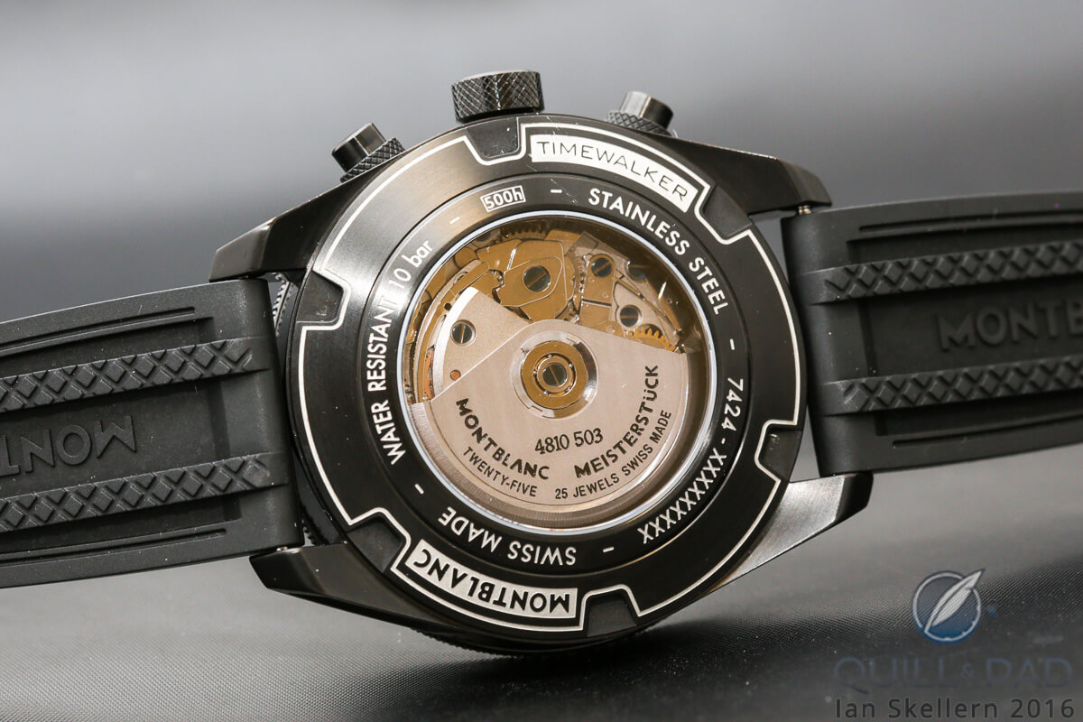 Montblanc TimeWalker Chronograph UTC from the back