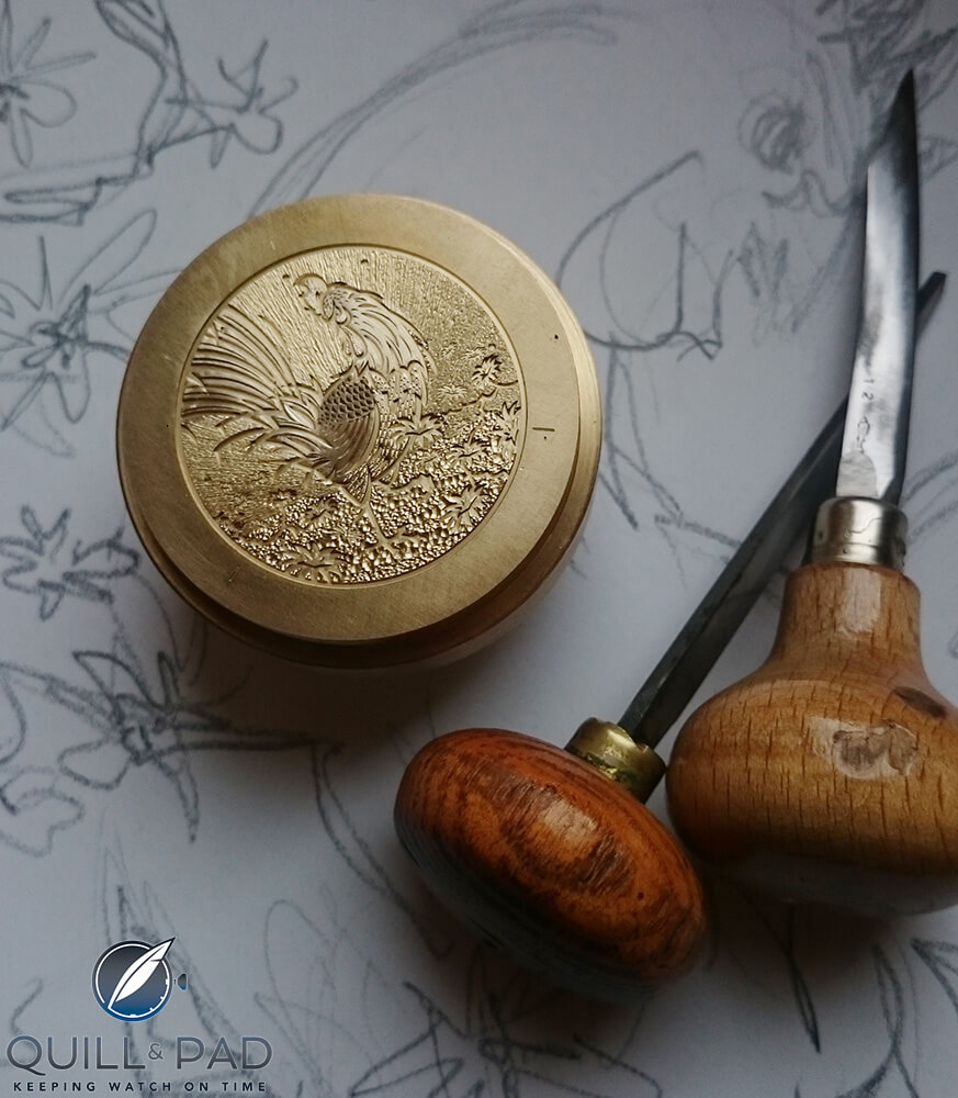 Engraving an Ulysse Nardin Classico Rooster