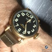 The Zenith Heritage Pilot Type 20 Extra Special, a 45 mm bronze-encased heritage-inspired wristwatch