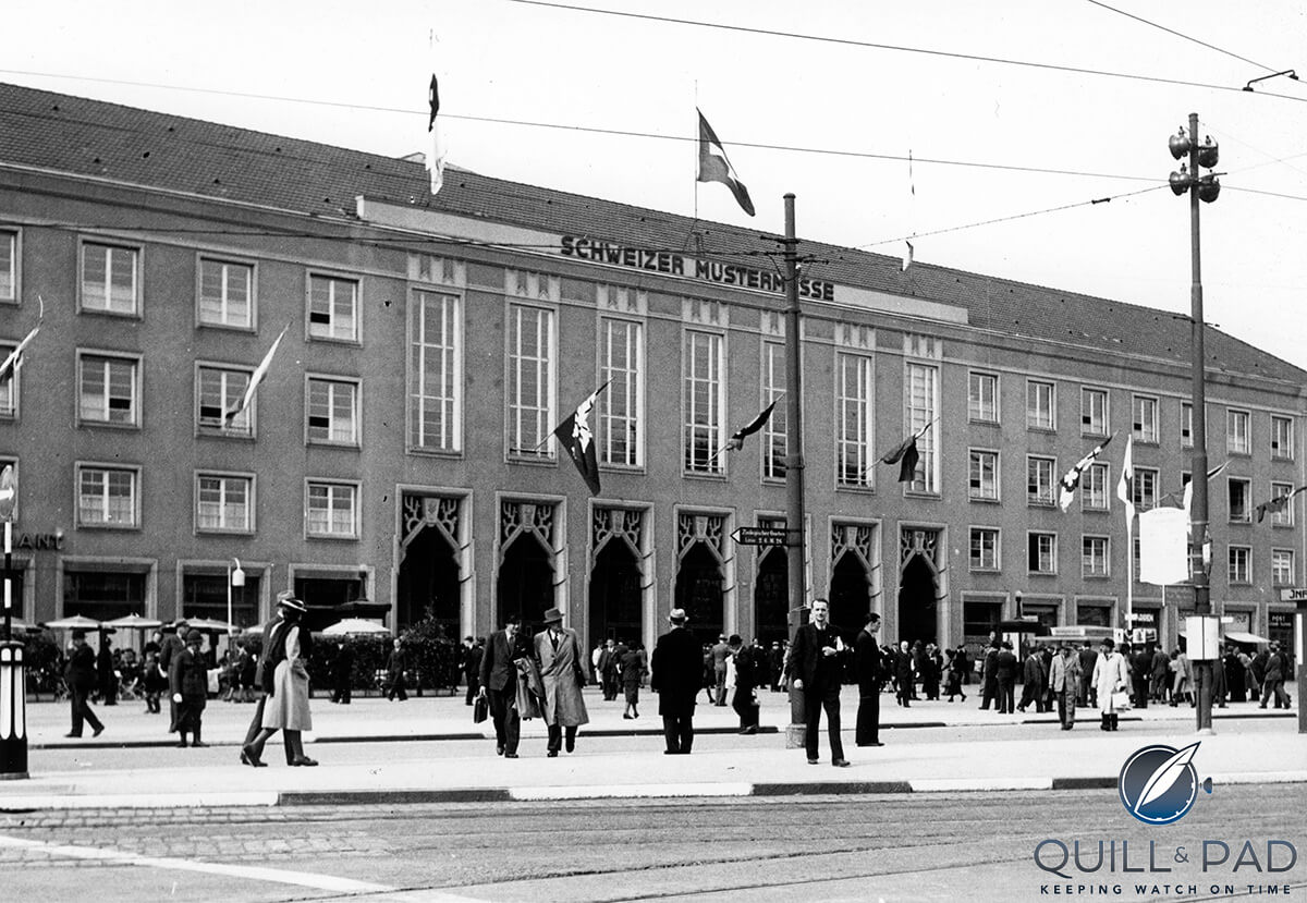 This photo of the Schweizer Uhrenmesse (today’s Baselworld) was taken in 1942 (photo courtesy MCH Messe Basel)
