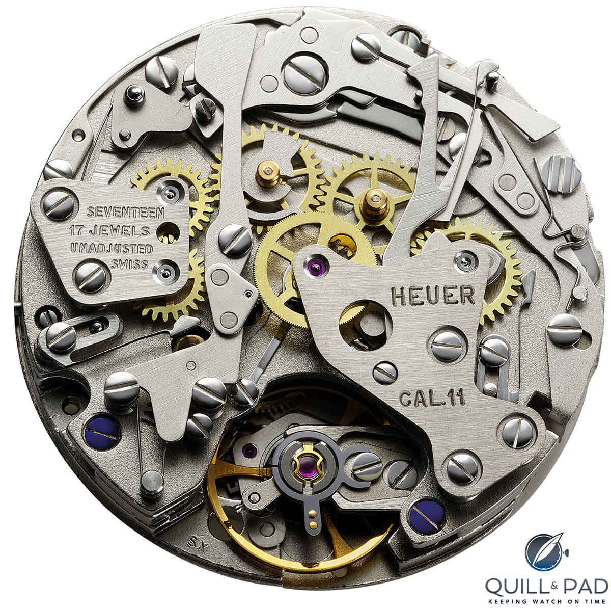 Heuer’s famous Caliber 11 of 1969, one of the first automatic chronographs