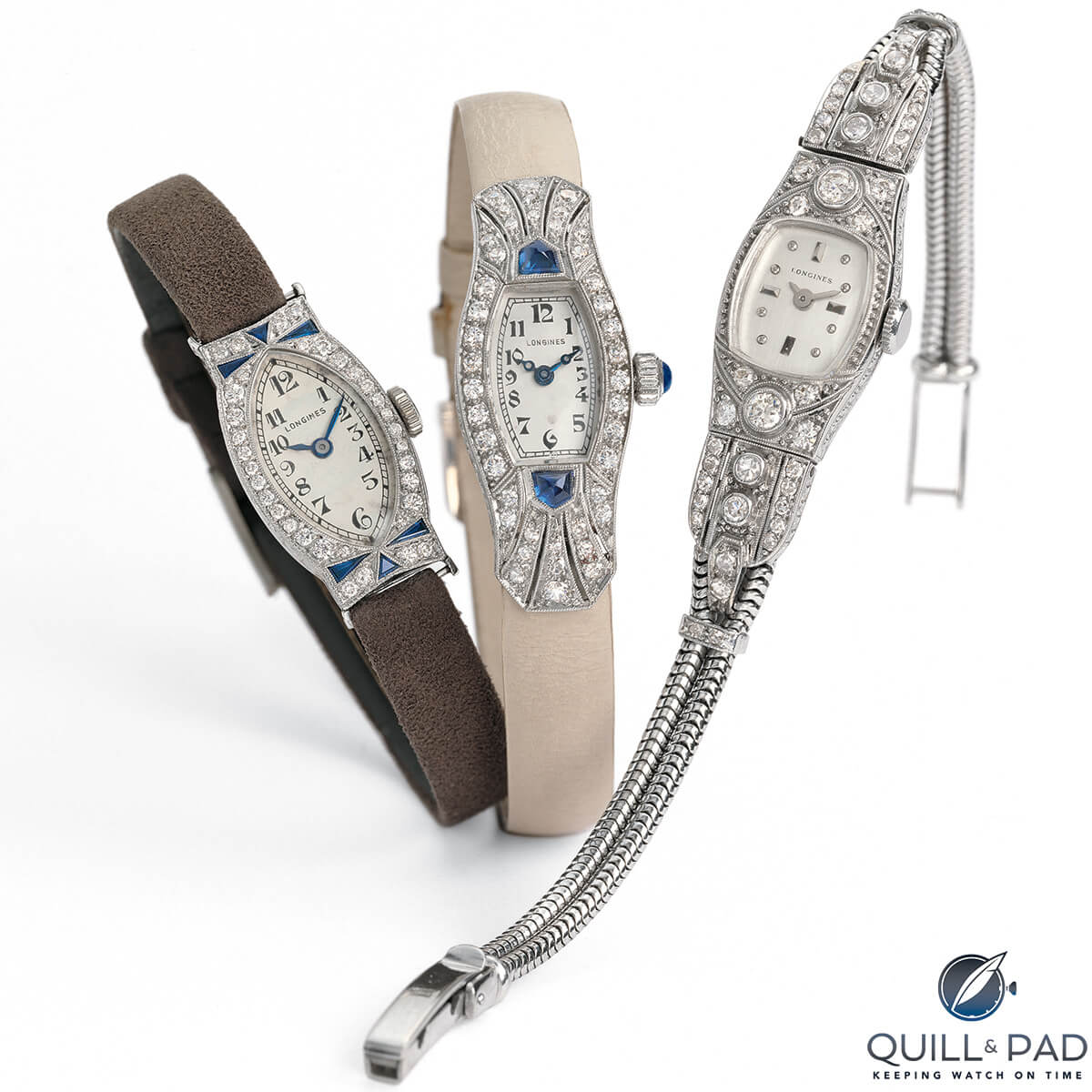 A trio of Longines ladies’ watches from the 1920s