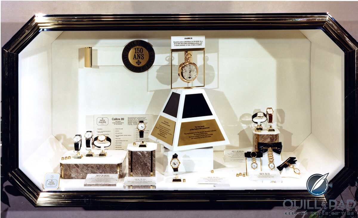 Patek Philippe Caliber 89, exhibited at the Basel fair 1990, celebrated 150 years of the Geneva brand