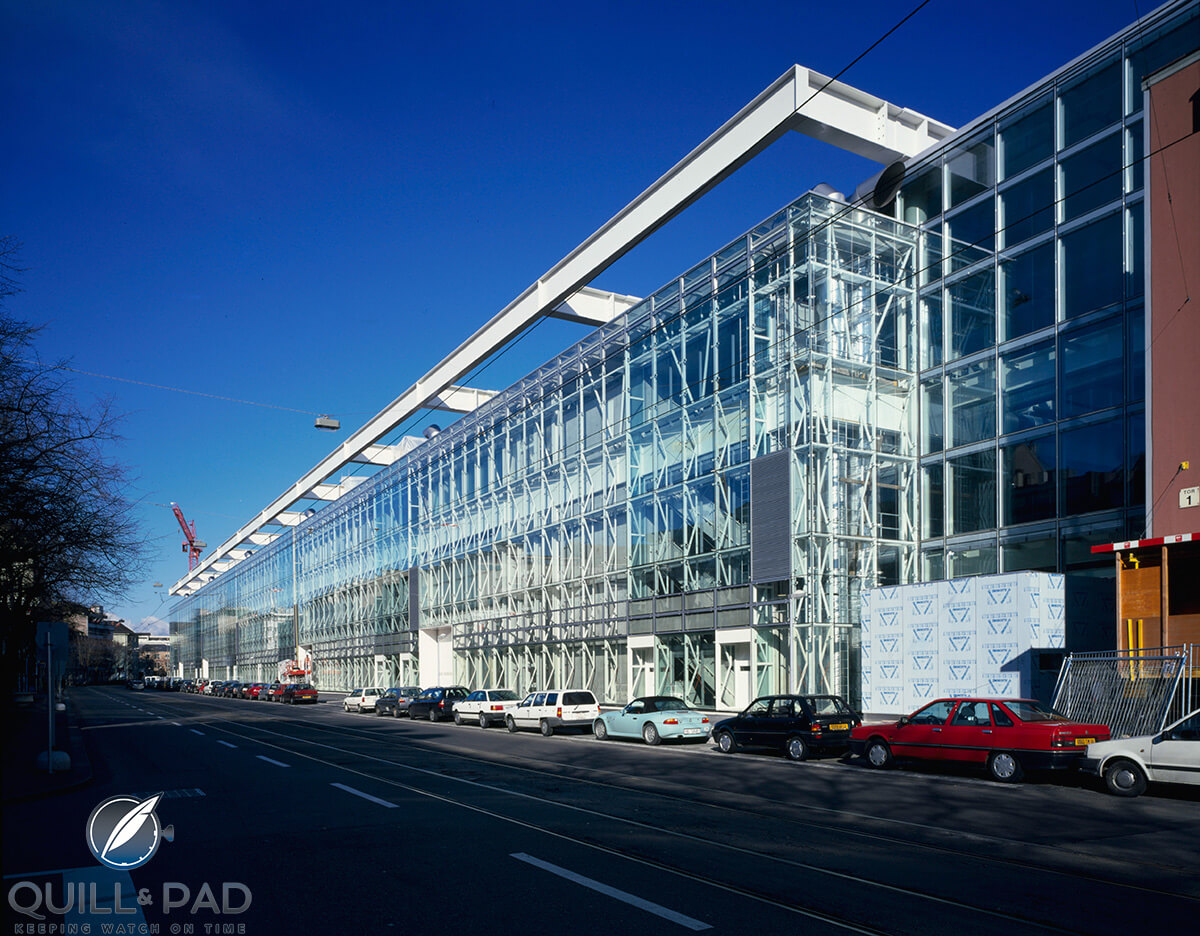 Major construction in 1999 gave the Basel fair its first upgrade to a modern look as exemplified by this side of Hall 1 (photo courtesy MCH Messe Basel)