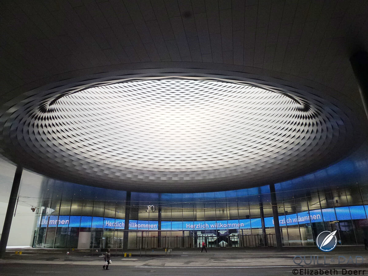 The sleek new look of the Messeplatz in February 2013, just before Baselworld 2013 opened