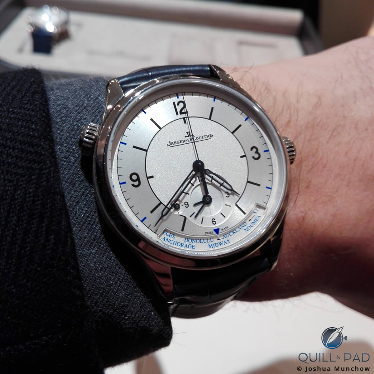 Jaeger-LeCoultre Master Control Geographic on the wrist