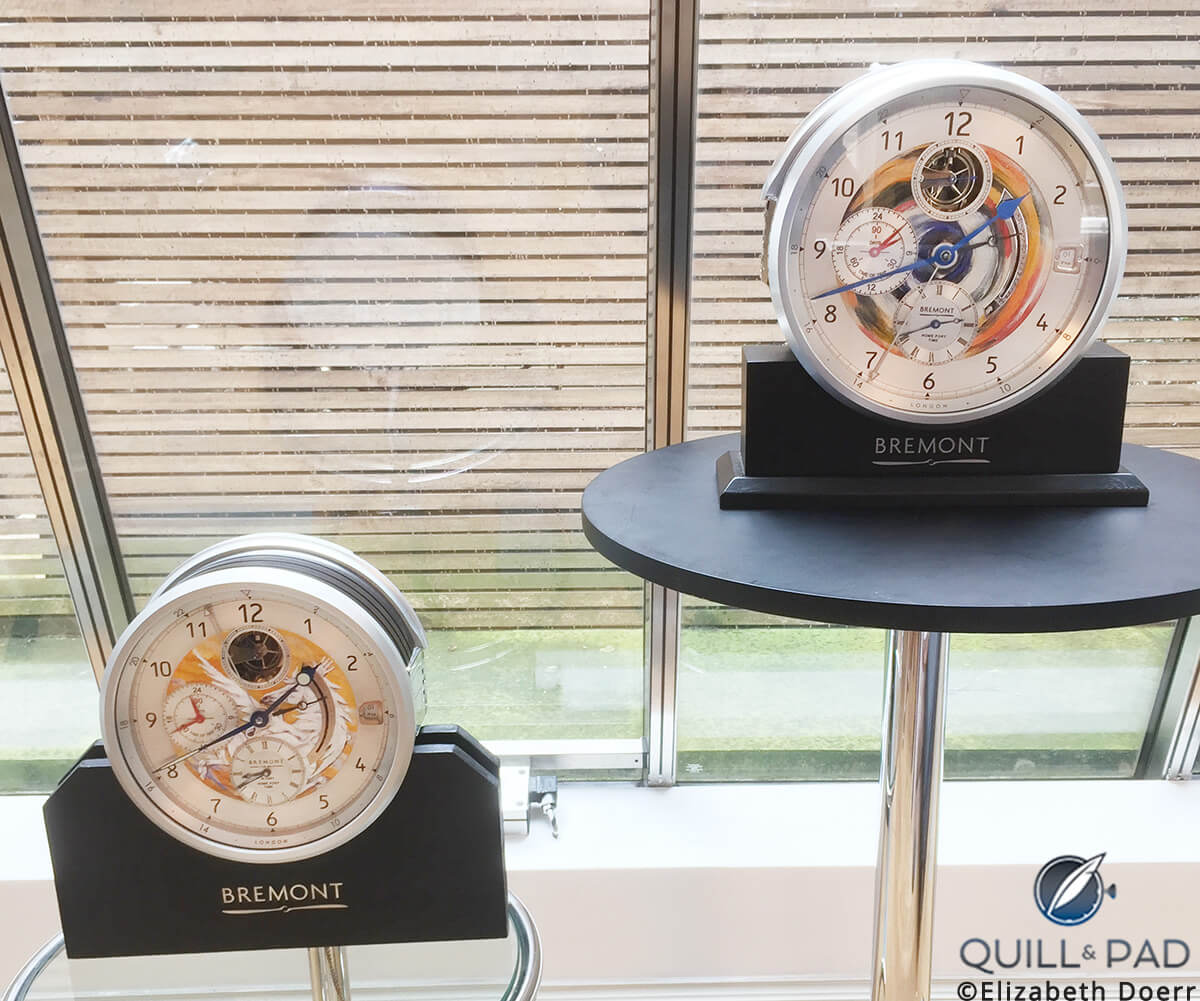 The two clocks tha tRonnie Wood has painted for Bremont to date: 