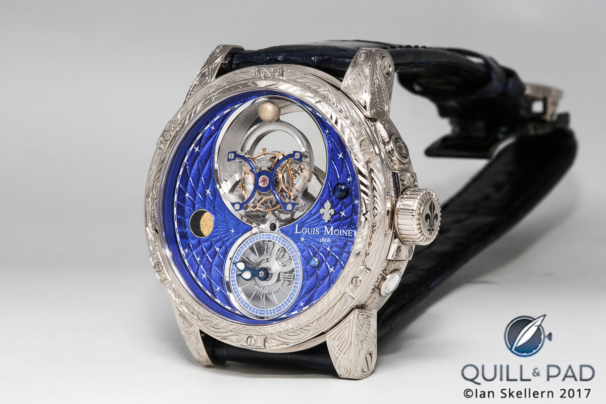 Louis Moinet Space Mystery with hand engraved case
