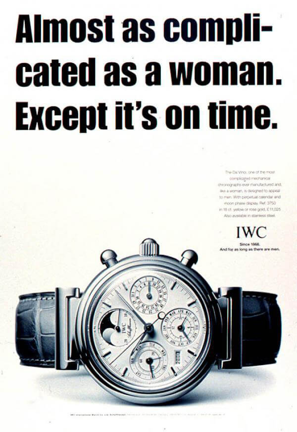 Women complicated? IWC stepping on toes in the name of marketing