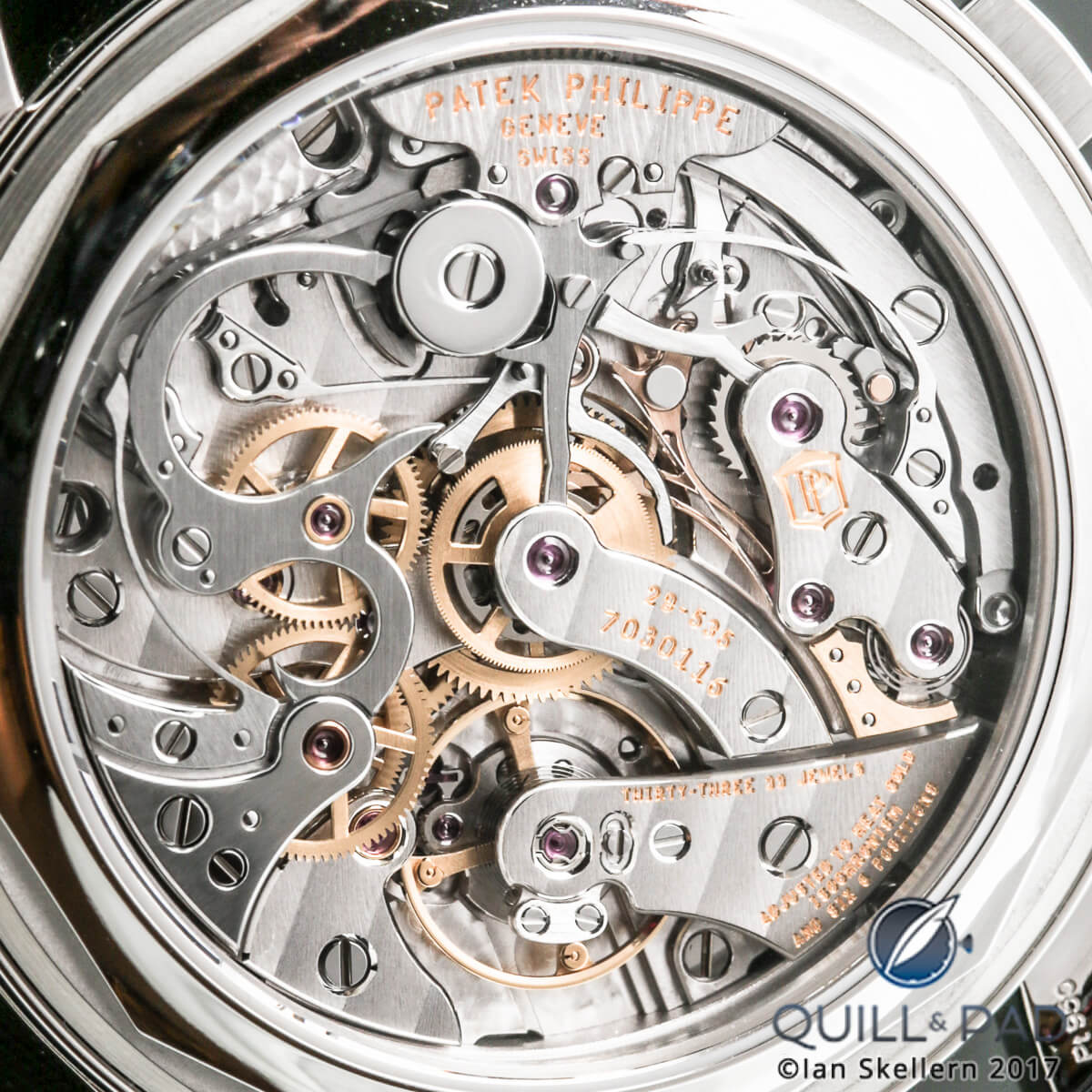 Beautifully finished movement of the Patek Philippe Reference 5170P