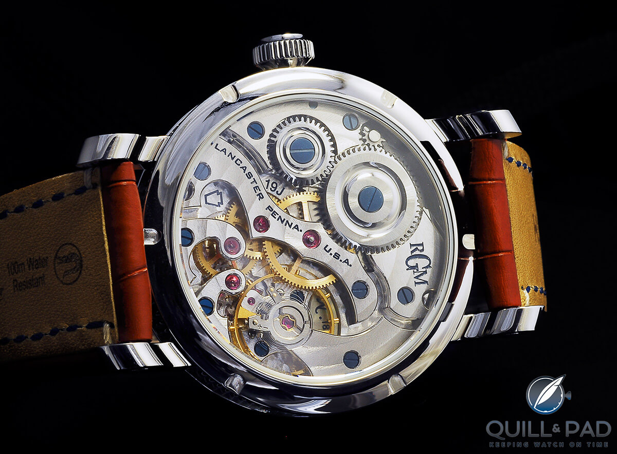 Caliber 801, RGM's own movement, beats at the heart of Chess in Enamel