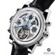 Time and tourbillon face of the double-sided Loiseau 1F4 Skeleton