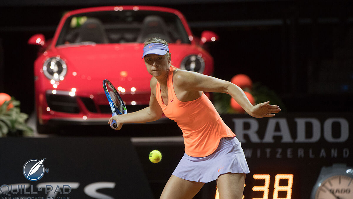 Maria Sharapova’s return to professional tennis after 15 months off for doping was one of the highlights of the 2017 Porsche Grand Prix (photo courtesy Porsche Grand Prix)