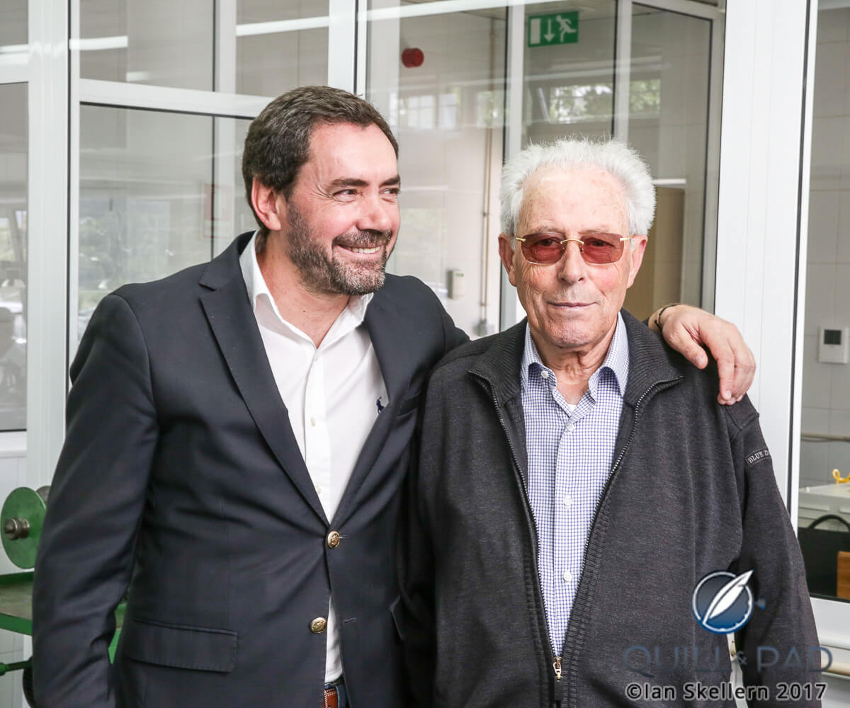 Luis Antunes (left) and his 78-year-old father, João Antunes