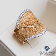 This ring from Eleuterio’s Heritage collection really displays the intricate filigree wire